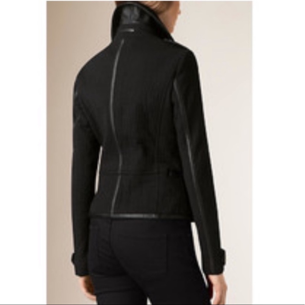 BURBERRY BRIT Textured Biker Jacket - Picture 4 of 14
